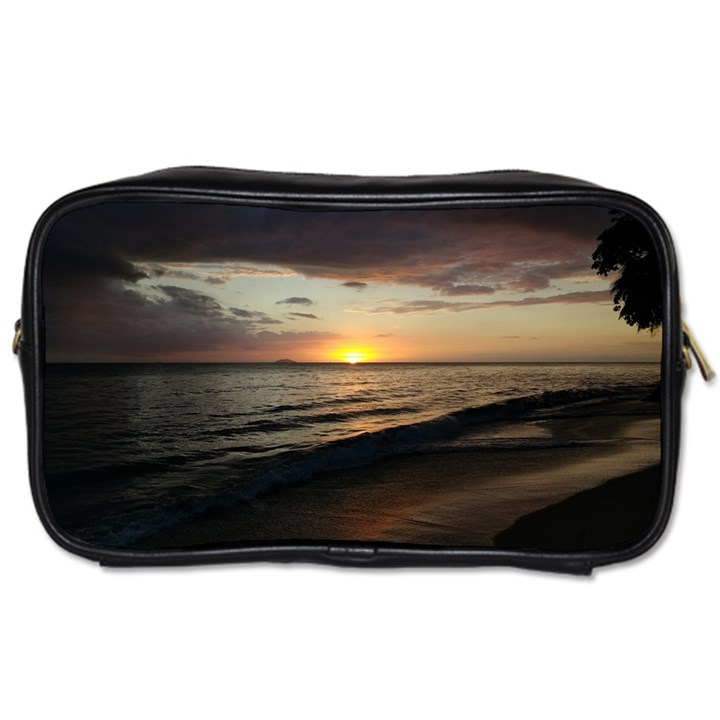 Sunset On Rincon Puerto Rico Toiletries Bags 2-Side