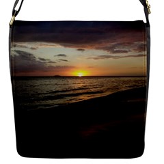 Sunset On Rincon Puerto Rico Flap Messenger Bag (s) by StarvingArtisan