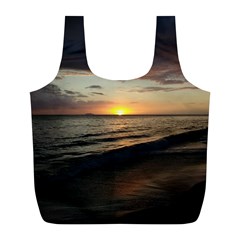 Sunset On Rincon Puerto Rico Full Print Recycle Bags (l)  by StarvingArtisan