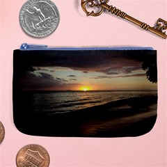 Sunset On Rincon Puerto Rico Large Coin Purse by StarvingArtisan