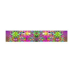 Flower Wall With Wonderful Colors And Bloom Flano Scarf (mini) by pepitasart