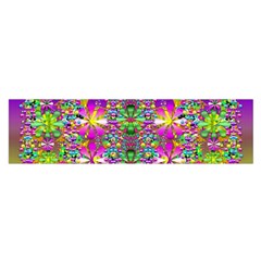 Flower Wall With Wonderful Colors And Bloom Satin Scarf (oblong) by pepitasart