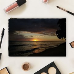 Sunset On Rincon Puerto Rico Cosmetic Bag (large)  by StarvingArtisan