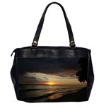 Sunset On Rincon Puerto Rico Office Handbags (2 Sides)  Back