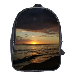 Sunset On Rincon Puerto Rico School Bag (xl) by StarvingArtisan