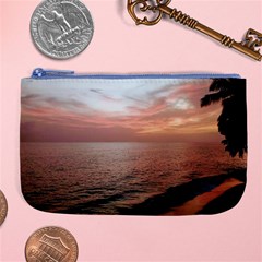 Sunset On Rincon Puerto Rico Large Coin Purse by StarvingArtisan