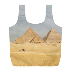 Giza Pyramids Full Print Recycle Bags (l)  by StarvingArtisan