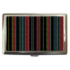 Multicolored Dark Stripes Pattern Cigarette Money Cases by dflcprints