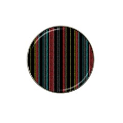 Multicolored Dark Stripes Pattern Hat Clip Ball Marker (10 Pack) by dflcprints