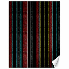 Multicolored Dark Stripes Pattern Canvas 18  X 24   by dflcprints