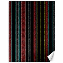 Multicolored Dark Stripes Pattern Canvas 36  X 48   by dflcprints