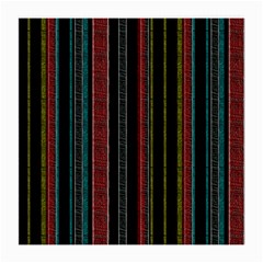 Multicolored Dark Stripes Pattern Medium Glasses Cloth by dflcprints