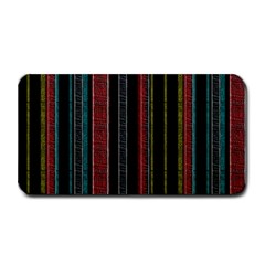 Multicolored Dark Stripes Pattern Medium Bar Mats by dflcprints