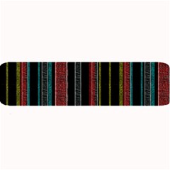 Multicolored Dark Stripes Pattern Large Bar Mats by dflcprints