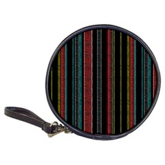 Multicolored Dark Stripes Pattern Classic 20-cd Wallets by dflcprints