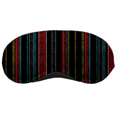 Multicolored Dark Stripes Pattern Sleeping Masks by dflcprints