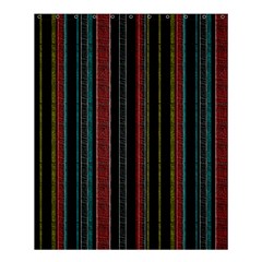 Multicolored Dark Stripes Pattern Shower Curtain 60  X 72  (medium)  by dflcprints