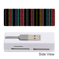 Multicolored Dark Stripes Pattern Memory Card Reader (stick)  by dflcprints