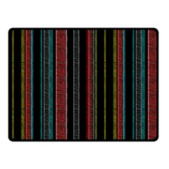 Multicolored Dark Stripes Pattern Double Sided Fleece Blanket (small)  by dflcprints