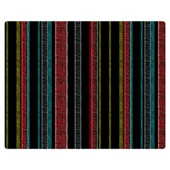 Multicolored Dark Stripes Pattern Double Sided Flano Blanket (medium)  by dflcprints