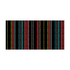 Multicolored Dark Stripes Pattern Yoga Headband by dflcprints