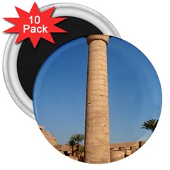 Temple Of Karnak Luxor Egypt  3  Magnets (10 Pack)  by StarvingArtisan