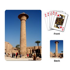 Temple Of Karnak Luxor Egypt  Playing Card by StarvingArtisan