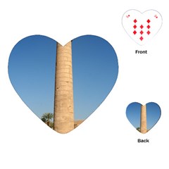 Temple Of Karnak Luxor Egypt  Playing Cards (heart)  by StarvingArtisan