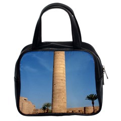 Temple Of Karnak Luxor Egypt  Classic Handbags (2 Sides) by StarvingArtisan