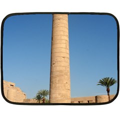 Temple Of Karnak Luxor Egypt  Double Sided Fleece Blanket (mini) 