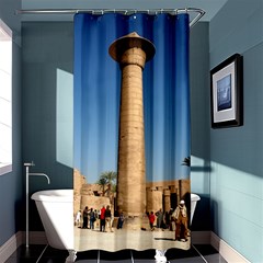 Temple Of Karnak Luxor Egypt  Shower Curtain 36  X 72  (stall)  by StarvingArtisan