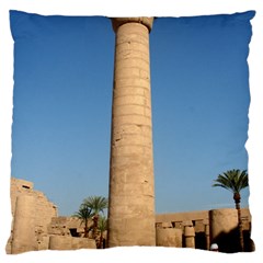 Temple Of Karnak Luxor Egypt  Large Cushion Case (one Side)