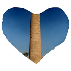 Temple Of Karnak Luxor Egypt  Large 19  Premium Heart Shape Cushions