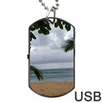 Through the trees  Dog Tag USB Flash (One Side) Front