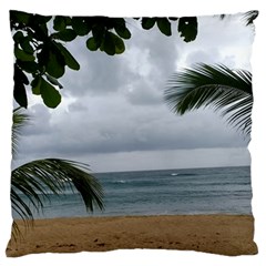 Through The Trees  Large Cushion Case (two Sides) by StarvingArtisan