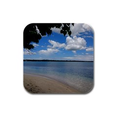 Isla Puerto Rico Rubber Square Coaster (4 Pack)  by StarvingArtisan