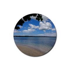 Isla Puerto Rico Rubber Coaster (round)  by StarvingArtisan