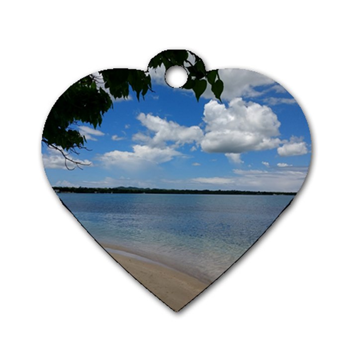 Isla Puerto Rico Dog Tag Heart (One Side)