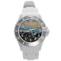 Aquadillia Puerto Rico  Round Plastic Sport Watch (L)