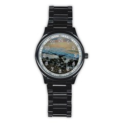 Aquadillia Puerto Rico  Stainless Steel Round Watch