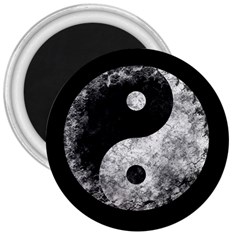 Grunge Yin Yang 3  Magnets by Valentinaart