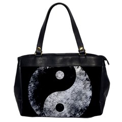 Grunge Yin Yang Office Handbags by Valentinaart