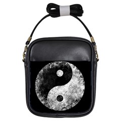 Grunge Yin Yang Girls Sling Bags by Valentinaart