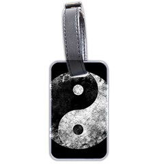 Grunge Yin Yang Luggage Tags (two Sides) by Valentinaart