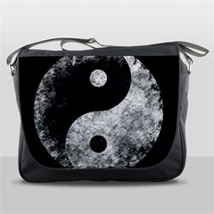 Grunge Yin Yang Messenger Bags by Valentinaart