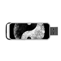 Grunge Yin Yang Portable Usb Flash (one Side) by Valentinaart