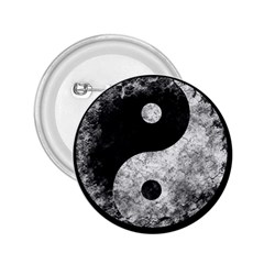 Grunge Yin Yang 2 25  Buttons by Valentinaart