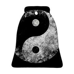 Grunge Yin Yang Bell Ornament (two Sides) by Valentinaart