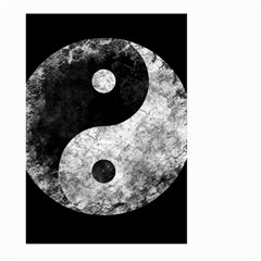 Grunge Yin Yang Large Garden Flag (two Sides) by Valentinaart