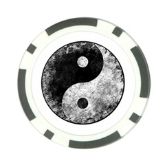 Grunge Yin Yang Poker Chip Card Guard (10 Pack) by Valentinaart